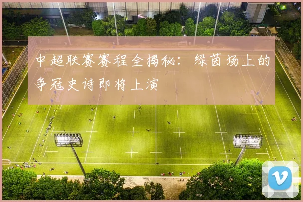 中超联赛赛程全揭秘:绿茵场上的争冠史诗即将上演